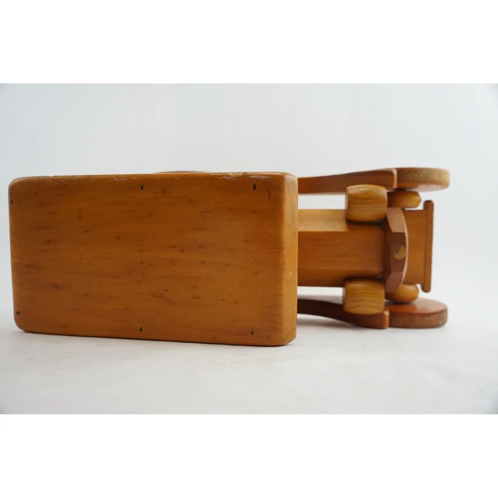 Different‎ Drummer Wooden Toy Car Solon Maine Handmade Pine Vintage Ford Model T